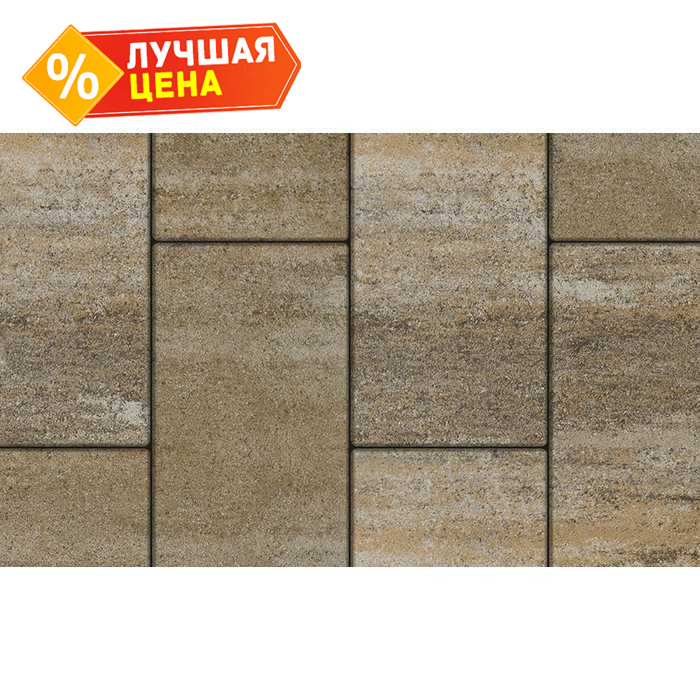 Плитка тротуарная Прямоугольник (Ла-Линия) В.5.П.10 Искусственный камень Доломит 600x300x100 мм