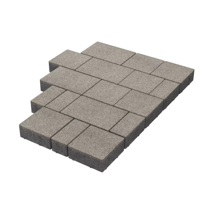 Тротуарная плитка Stellard Новый город 60 мм Белый мрамор