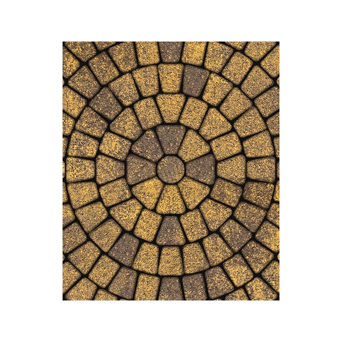 Тротуарная плитка Выбор Классико Листопад Б.2.КО.6 60 мм Янтарь